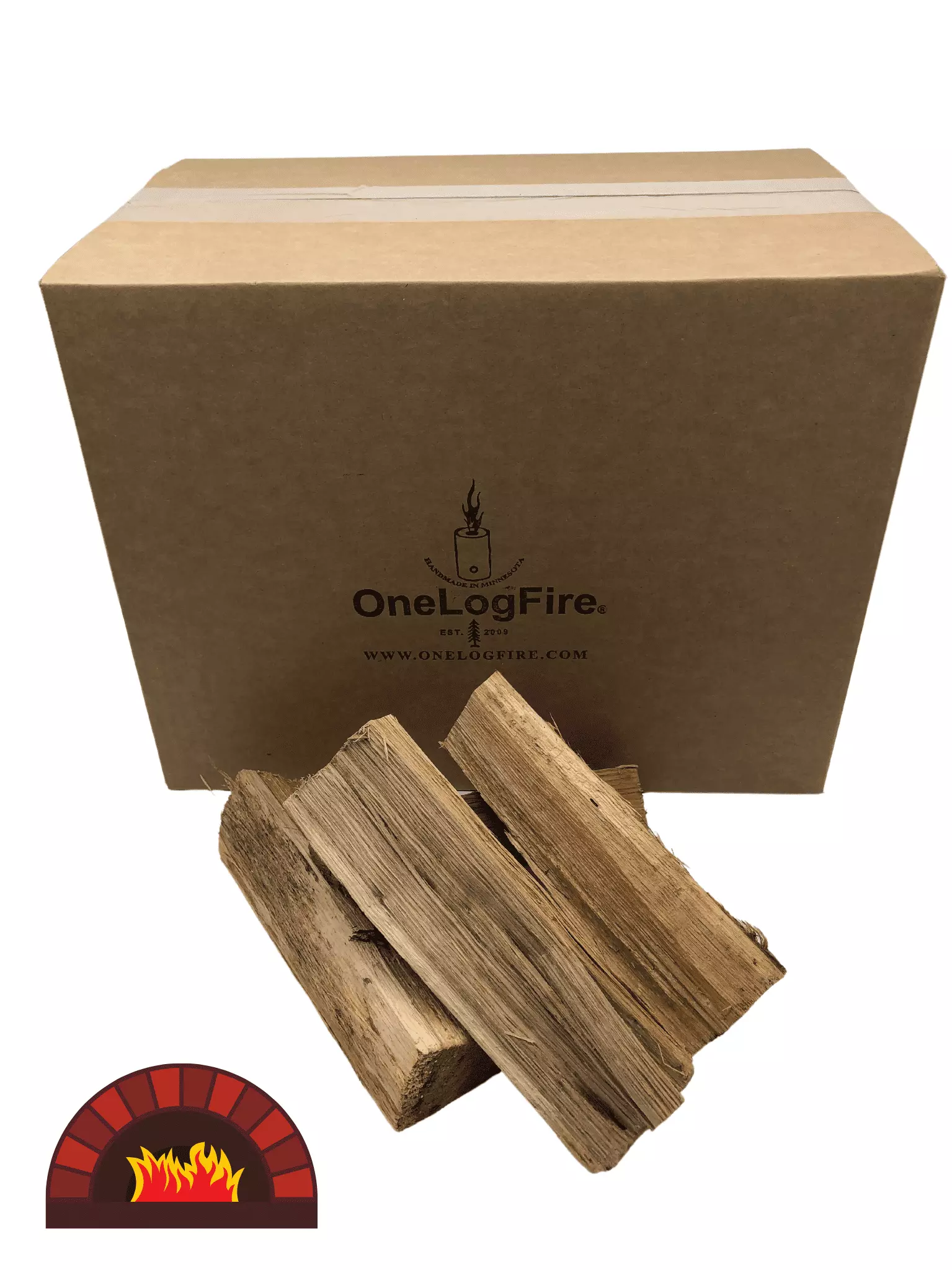 100% Kiln Dried Red Oak Pizza Oven Wood 8'' Length Cooking and Grilling 26 lbs OneLogFire