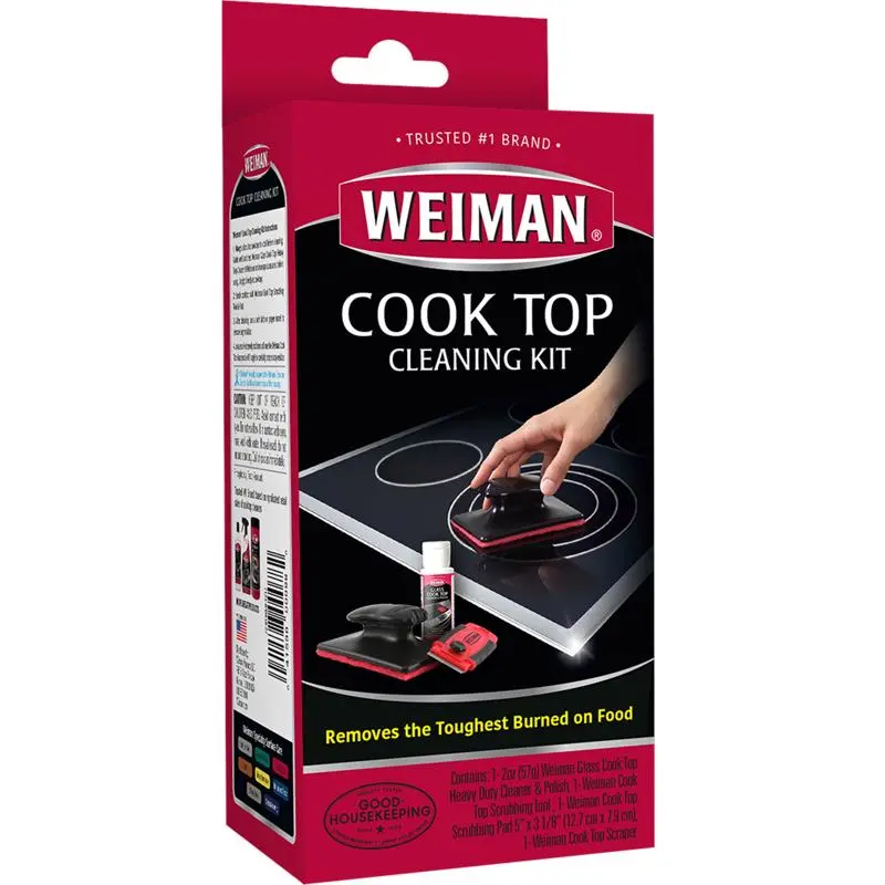 Weiman No Scent Cooktop Cleaner Starter Kit 1 Box Sponge Pack 6