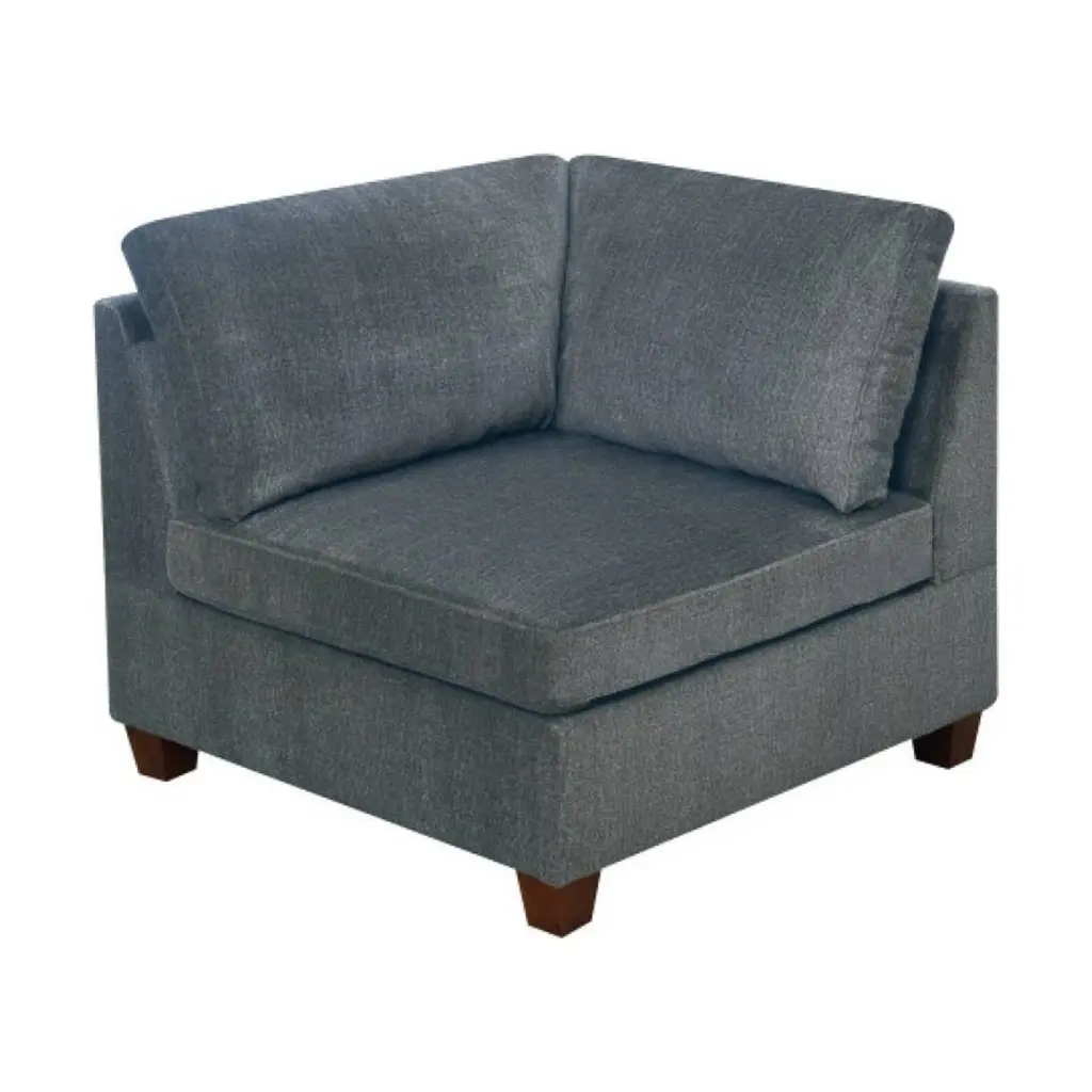 37 Inches Gray Fabric Upholstered Wooden Corner Wedge Modular Sofa Bed Bath & Beyond
