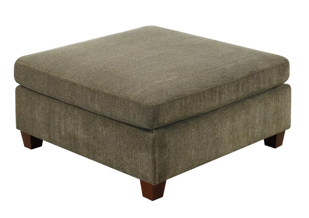 DeeHome Contemporary 1pc Tan Chenille Fabric Modular Corner Wedge Ottoman Sofa