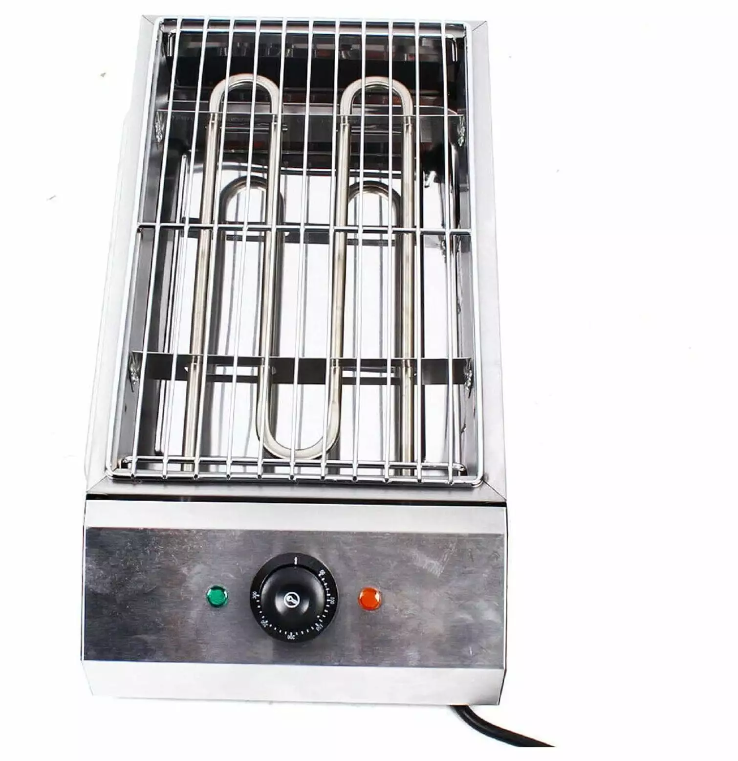 Electric Countertop Grill 2800W Travel-friendly Smokeless Barbecue Oven Griddle Stainless Steel Indoor Outdoor