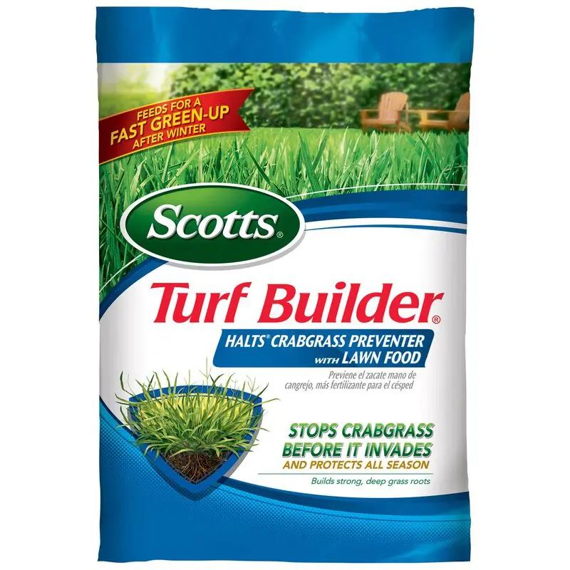 Scotts Turf Builder Halts Crabgrass Preventer Lawn Food Healthy Grass