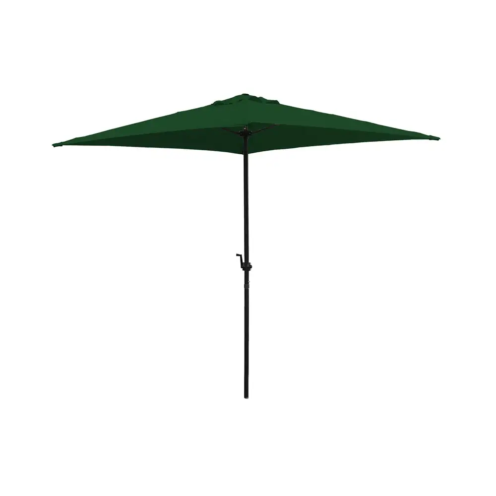 Seasonal Trends UMQ65BKOBD-01 6.5' Green Crank Umbrella Patio and Garden