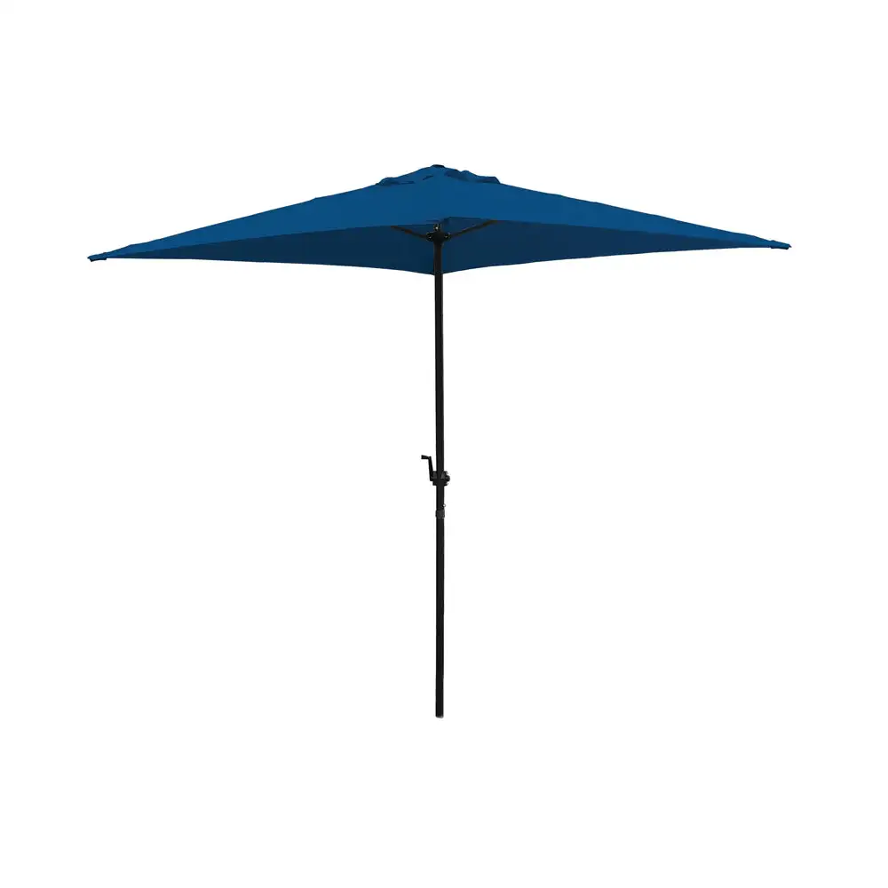Seasonal Trends UMQ65BKOBD-34 6.5' Blue Crank Umbrella Outdoor Relaxation