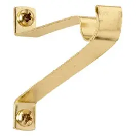 Cafe Curtain Rod Bracket Brass 2- Clearance Decorative Window Treatments Various