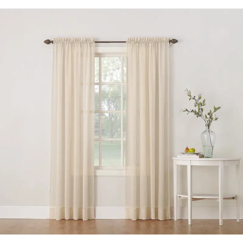 No. 918 Reno Beige Curtains 102 Inch W x 84 Inch L Pack 2 Window Drapes No918