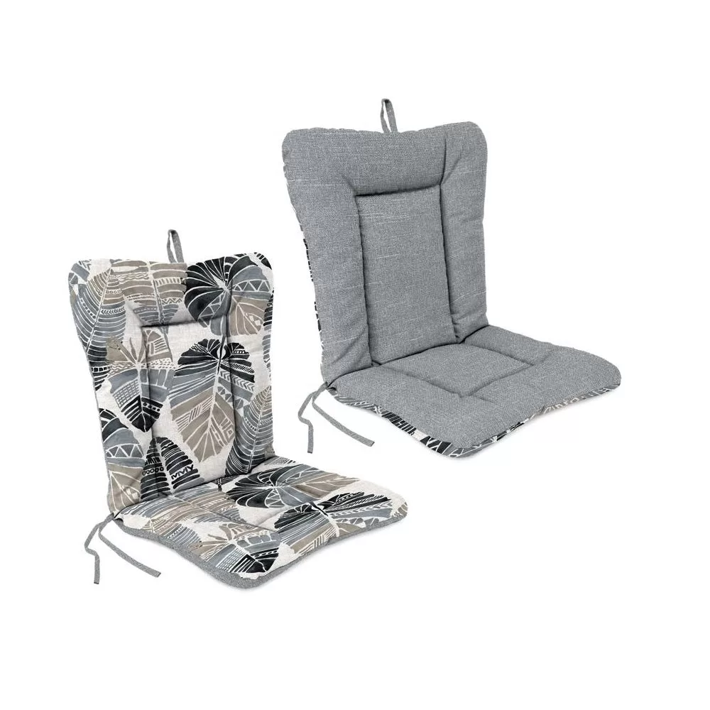 Jordans WL9040-6148 Euro Chair Cushion Polyester Gray Modern Dining Seat Pad