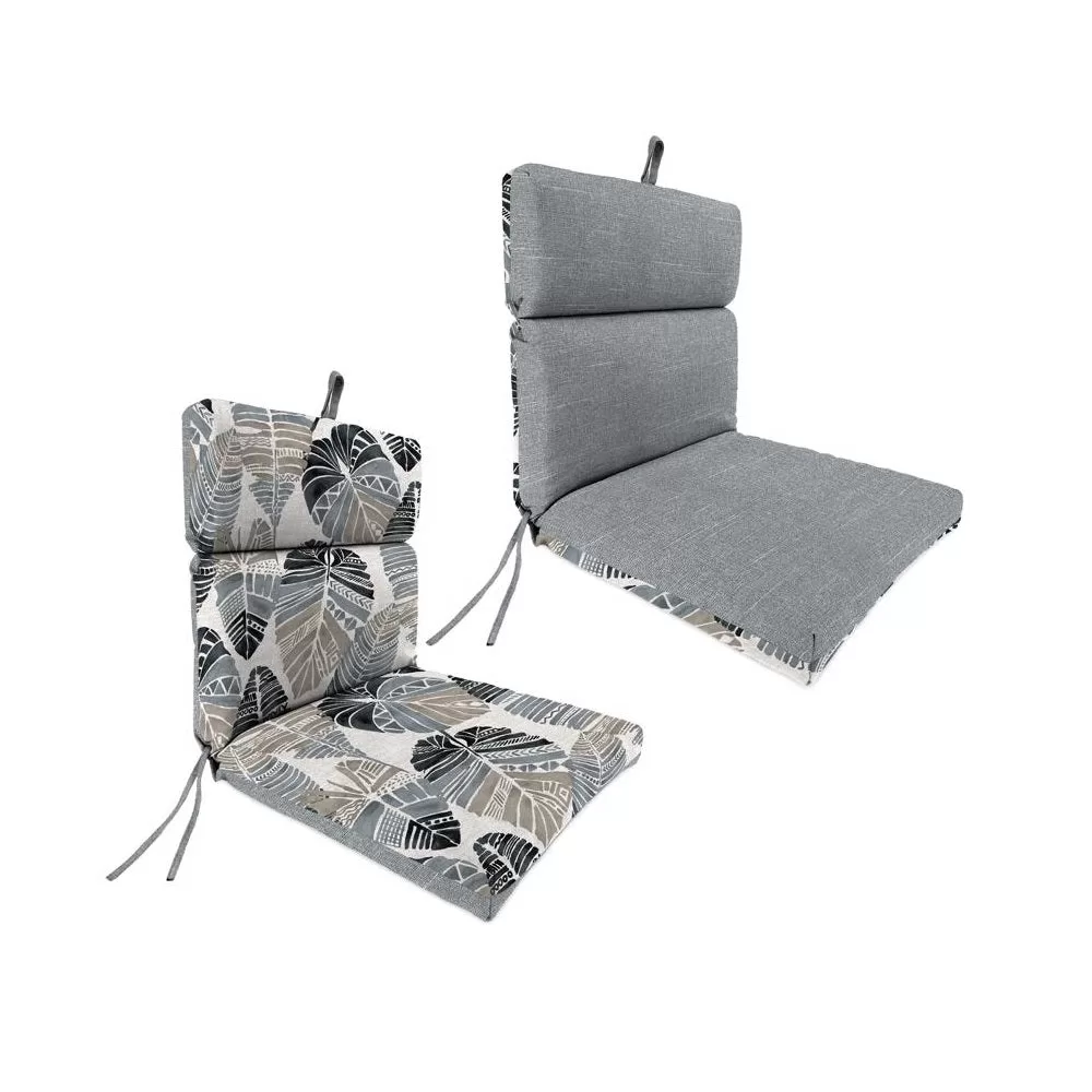 Jordans WL9702-6148 French Edge Chair Cushion Polyester Gray Dining Seat Cushion