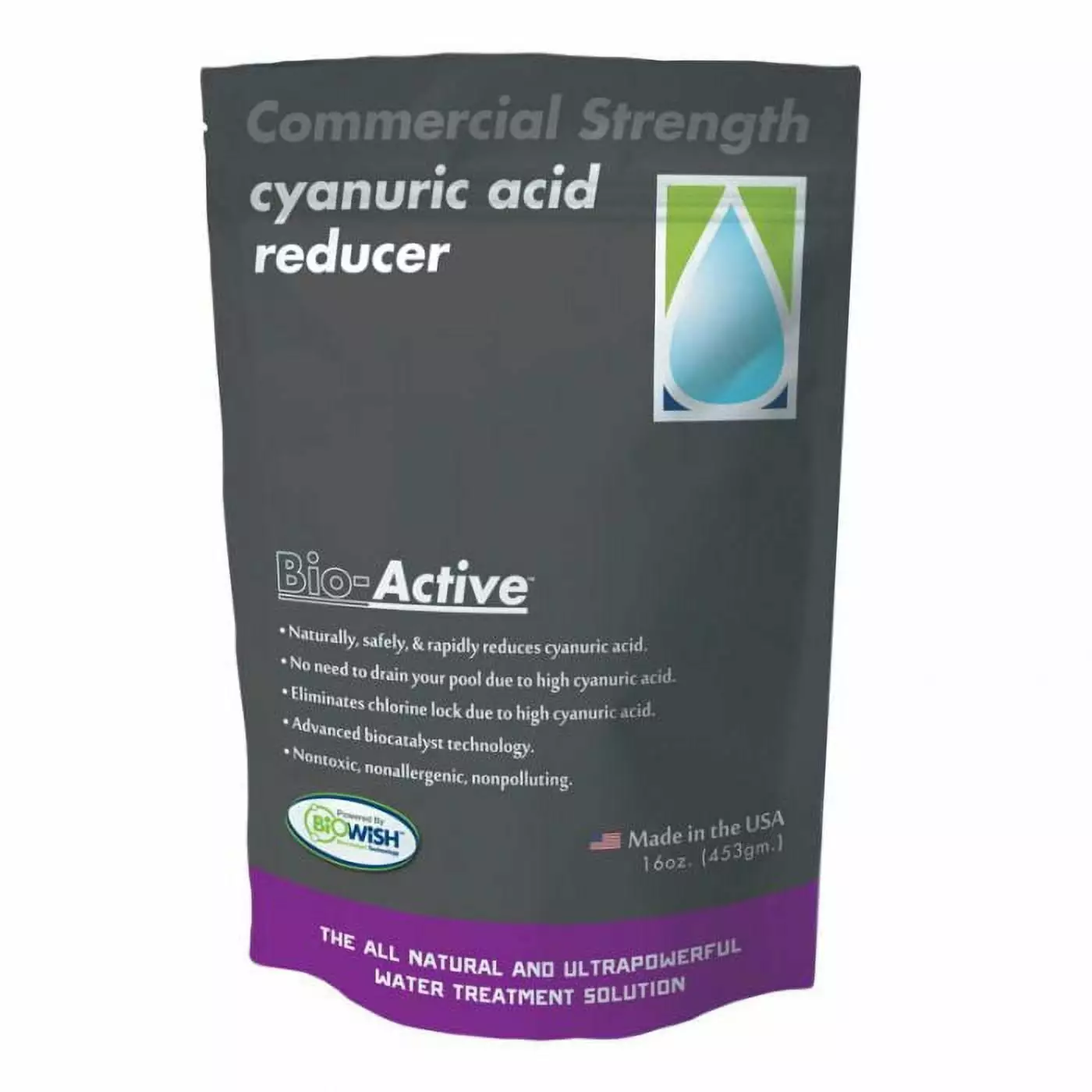 Bio-Active Cyanuric Acid Reducer Swimming Pools 16oz