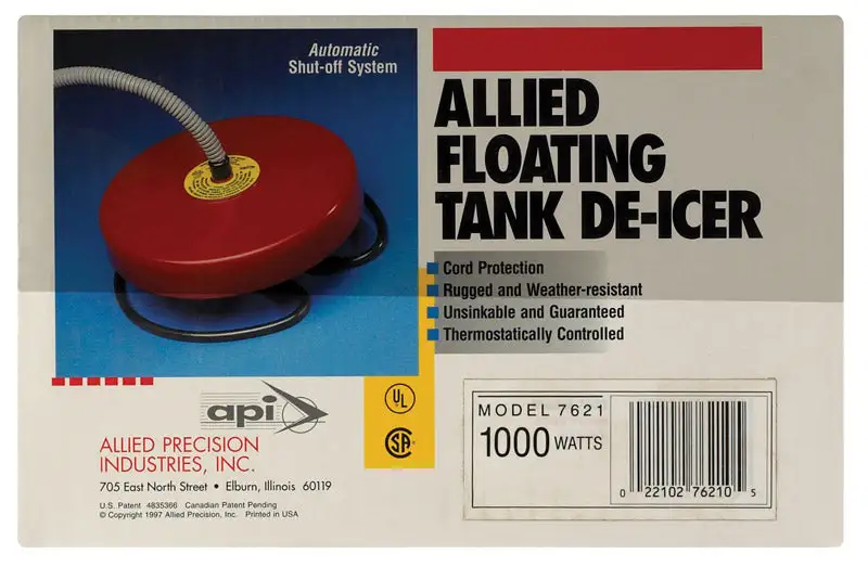 API Floating De-Icer Ponds and Water Features Prevents Ice Buildup