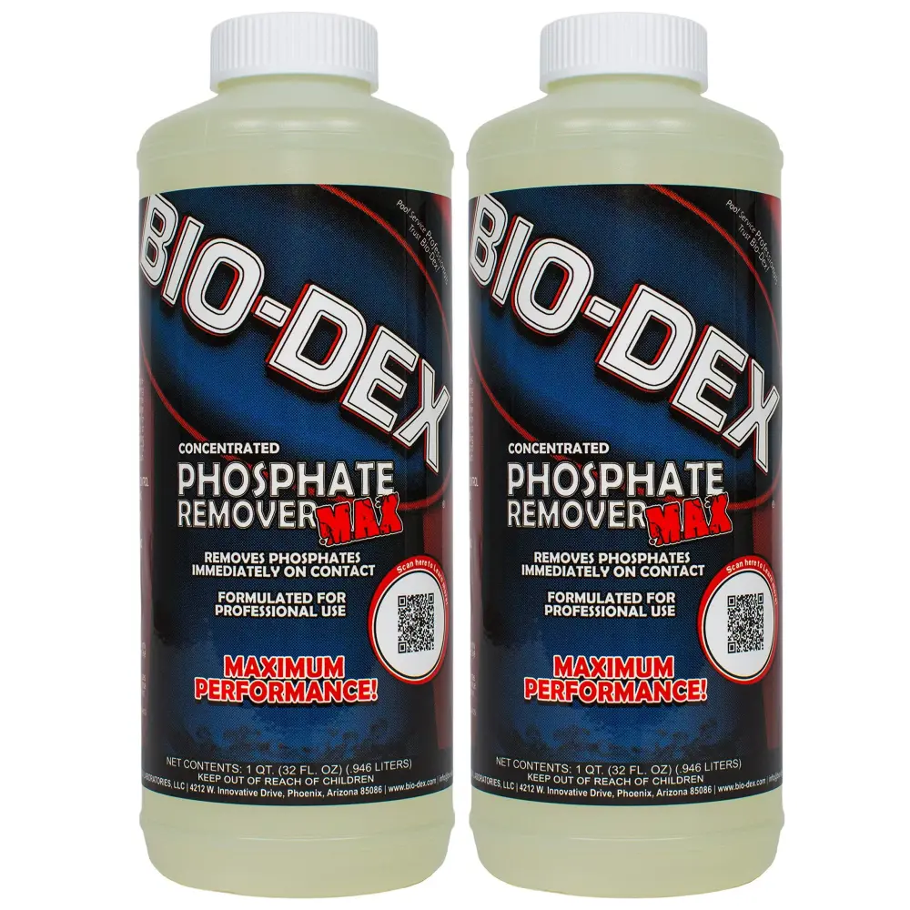 Bio-Dex Phosphate Remover Max (1 qt) - 2 Pack | All-Season Use & Easy Storage