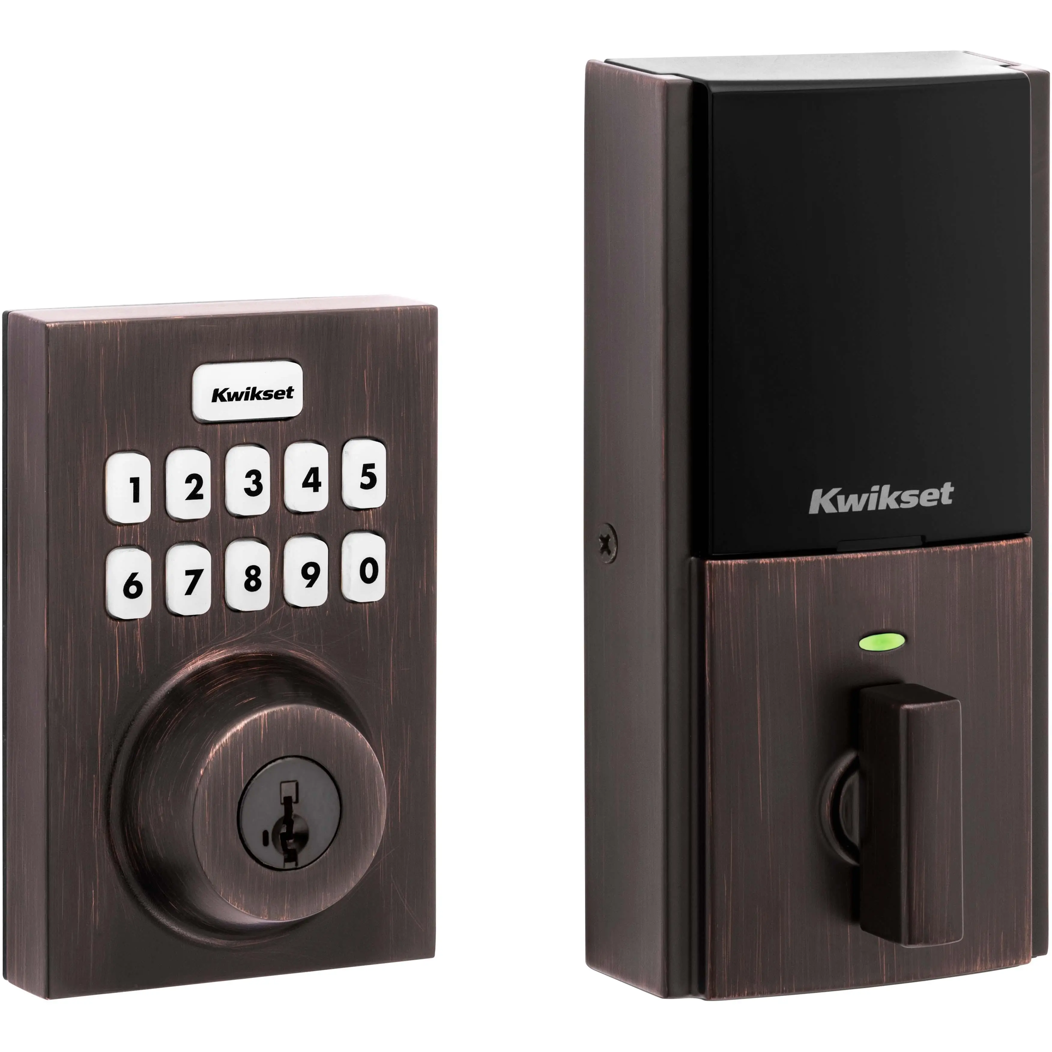 HC620 CNT ZW700 11P SMT RCALFD BP Contemporary Smart Deadbolt Venetian Bronze