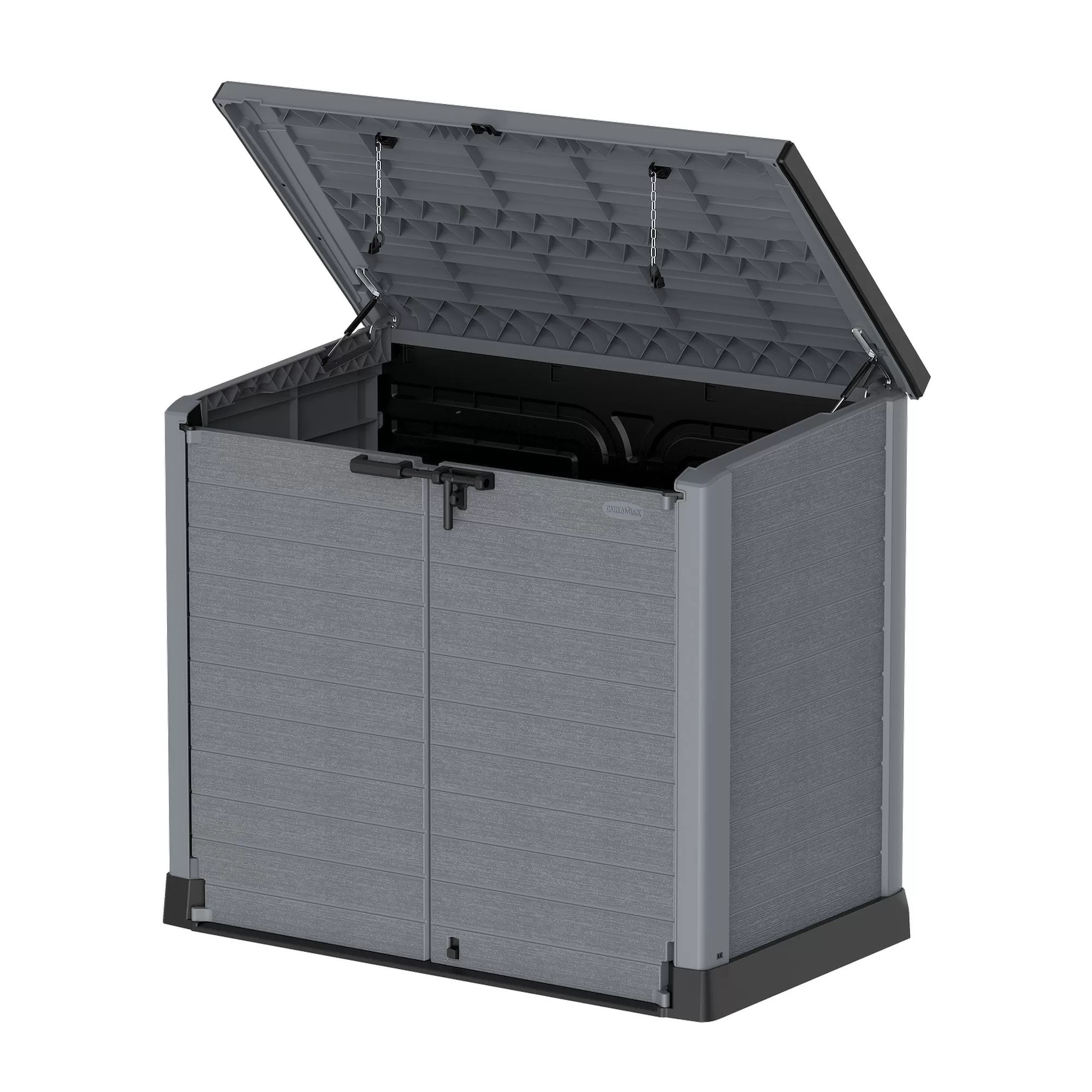 Duramax CedarGrain StoreAway 1200L Outdoor Deck & Garden Storage Box Charcoal