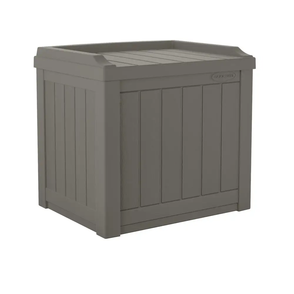 Suncast SS601ST Grey Deck Box Seat Outdoor Storage