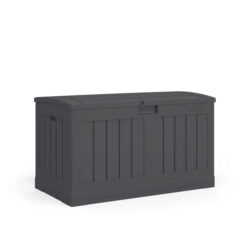 Suncast Peppercorn Plastic 50 gal. Capacity Deck Box 37 W x 22 D . Outdoor Storage