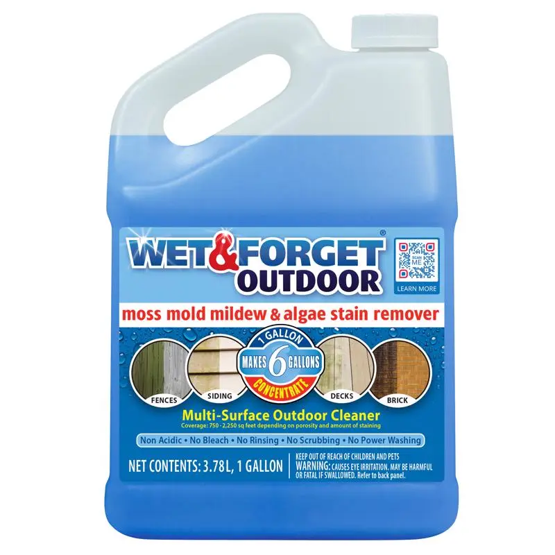 Wet & Forget Outdoor Cleaner Concentrate 1 gal Mold & Mildew Removal