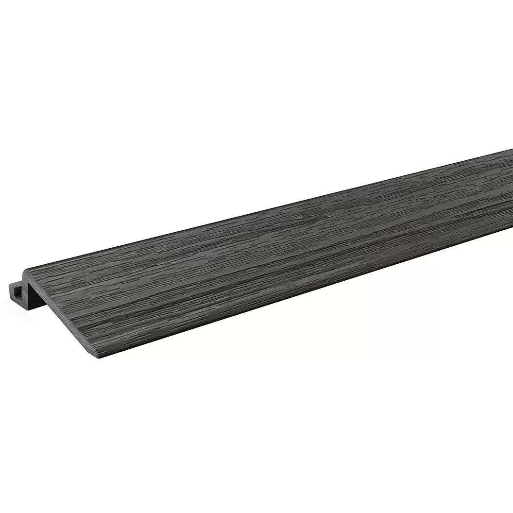 AURA 24 x 3 Inch Polymer Interlocking Deck Trim Transition Piece Gray 4 Pack