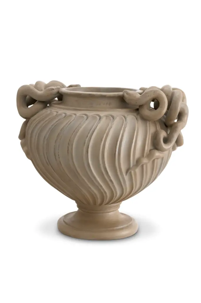 Strigil Patterned Antonine Vase Met x Eichholtz