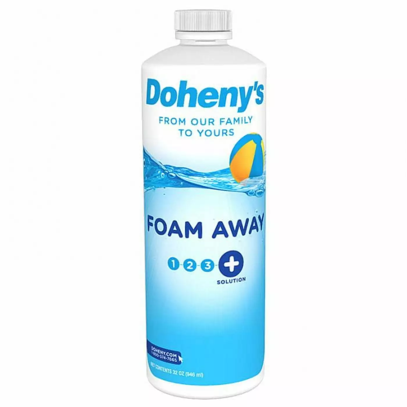 Doheny's Foam Away 1 Qt Powerful Defoamer Swimming Pools and Hot Tubs Eliminates Foaming and Sudsing 1