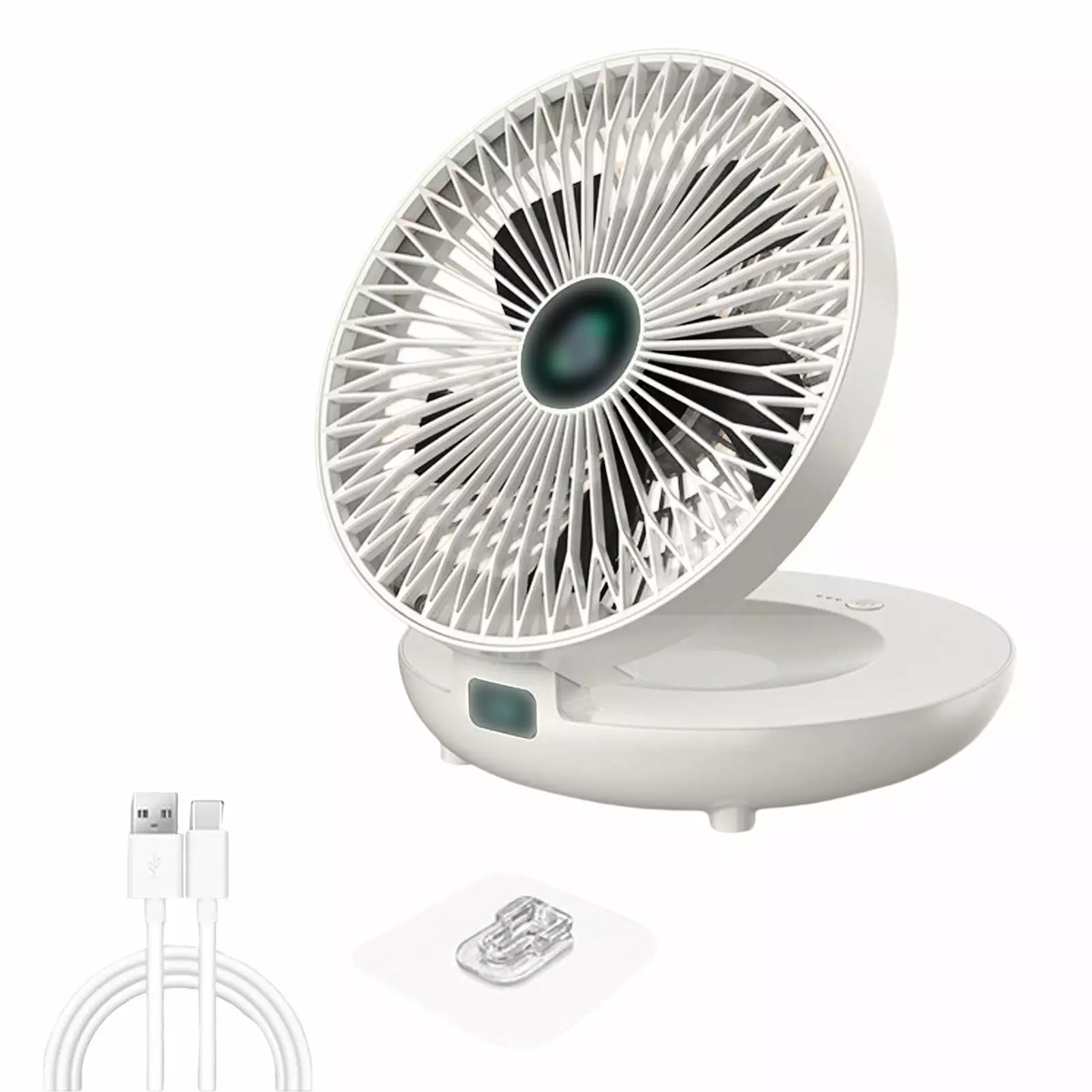 NGHnuifg Desktop Wall Mounted Fan - USB Folding Standing Circulating Fan Loft Bed