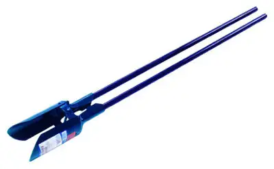 Seymour Lonestar Hercules Post Hole Digger Blue 4 Foot Steel Handles Heavy Duty Digging Tool