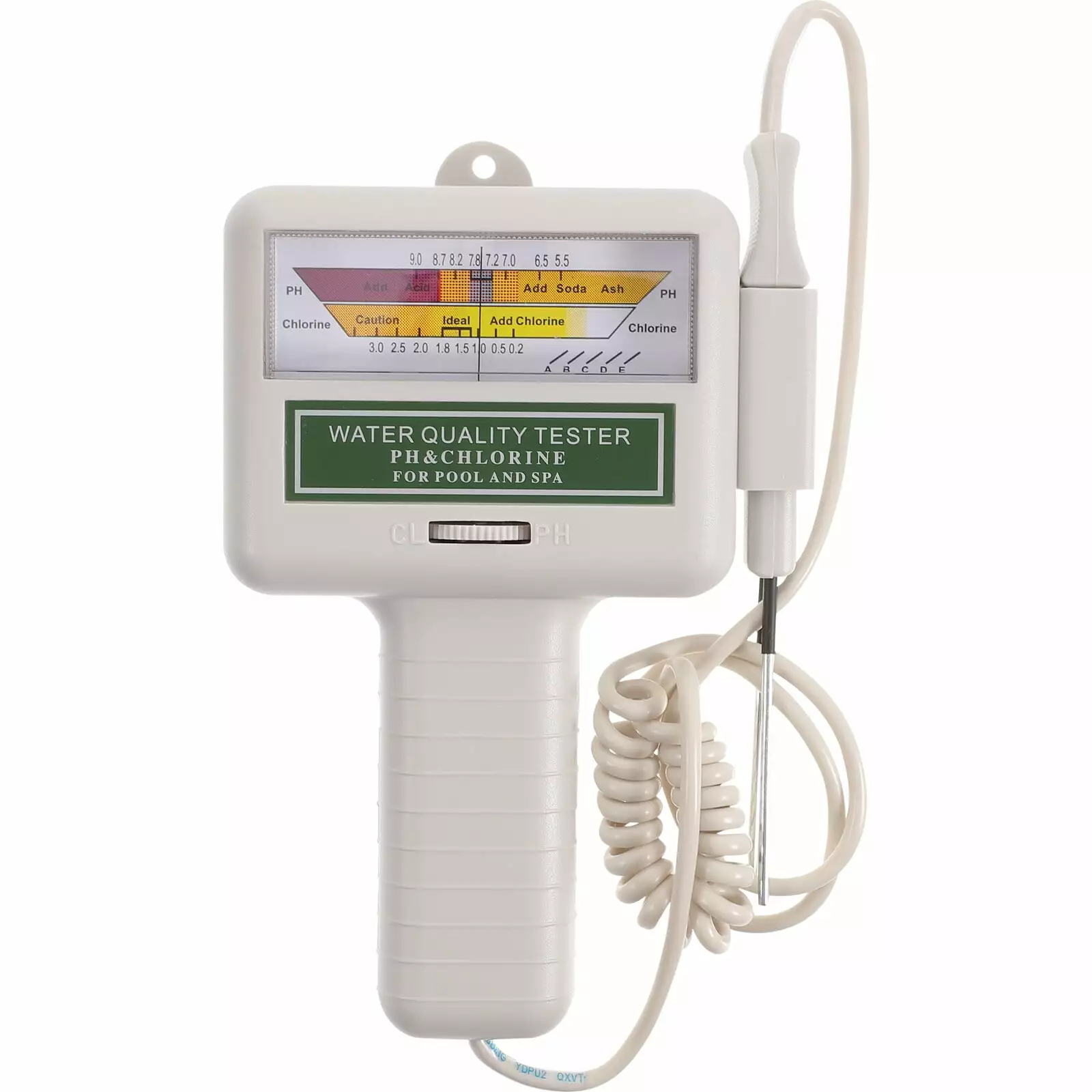 NUOLUX Swimming Pool Water Quality Tester PH CL2 Chlorine Tester Grey
