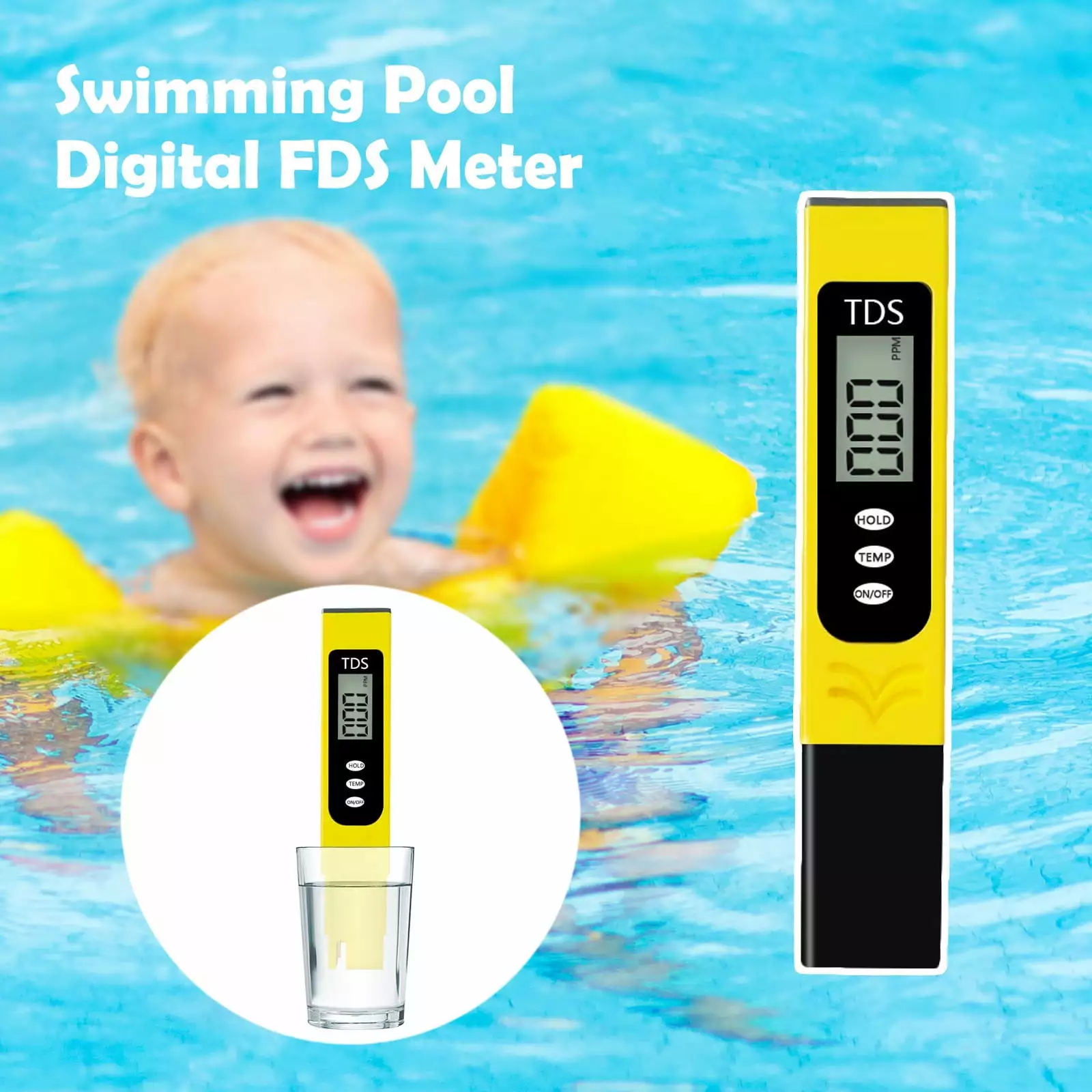 RKZDSR Water Quality Testing Pen Swimming Pools Reservoirs and Detecting Impurities One