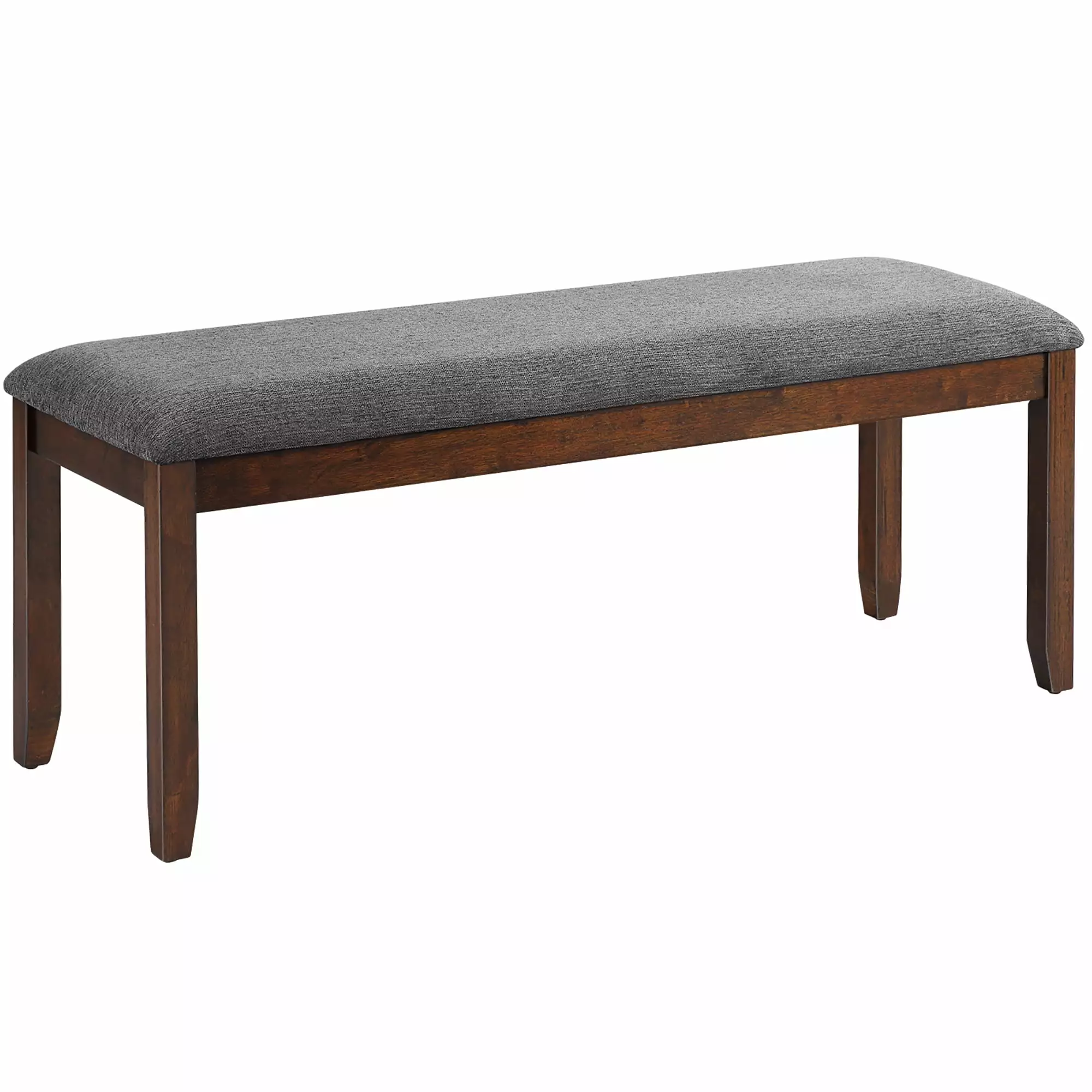 Costway Dining Bench Upholstered Entryway Bench Footstool Kitchen Wood Legs Benches