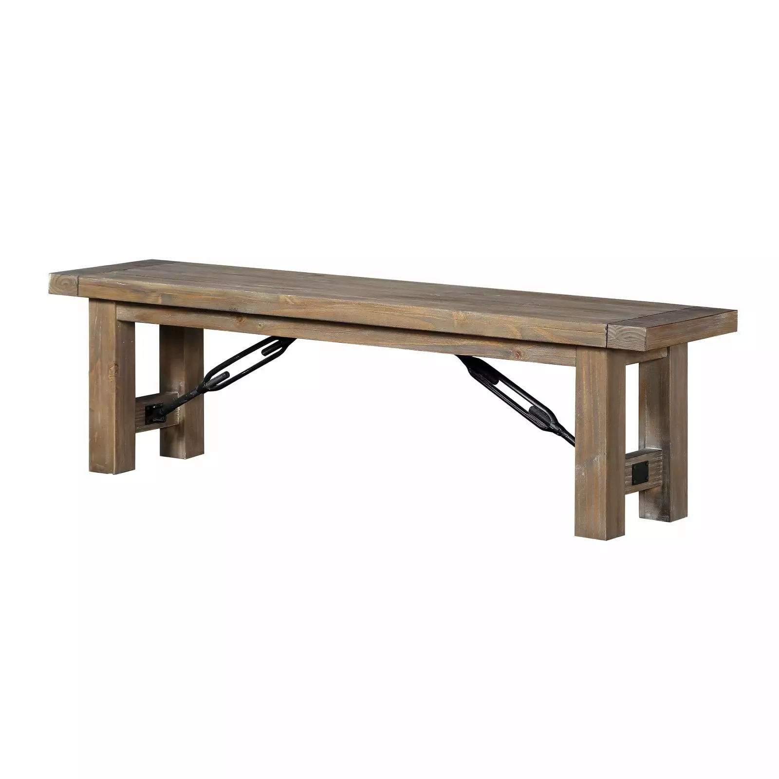 Modus Autumn Solid Wood Dining Bench Flint Oak - Modern Kitchen Bench Benches Modus Furniture