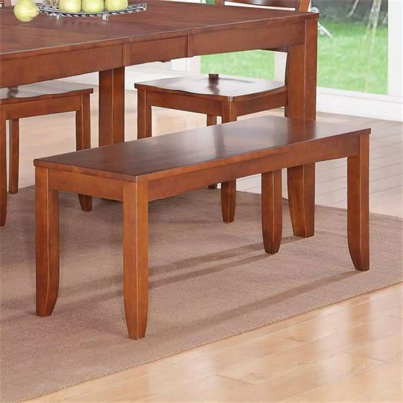 Wooden Imports Lynfield Dining Bench Wood Seat Espresso Finish Elegant Kitchen Seating Benches Wooden Imports Furniture