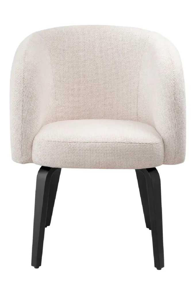 Off-White Dining Chair Eichholtz Novelle Stylish Comfortable Kitchen Dining Room Furniture