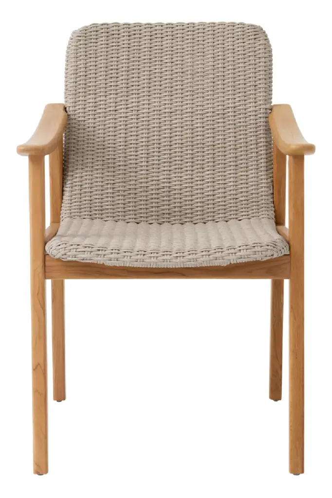 Taupe Weave Outdoor Dining Chair Eichholtz Honolulu Stylish Patio Seating