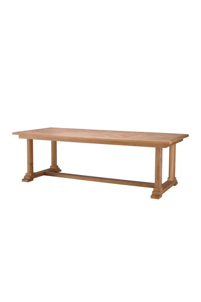 Wooden Outdoor Dining Table Eichholtz Bell Rive Garden Furniture