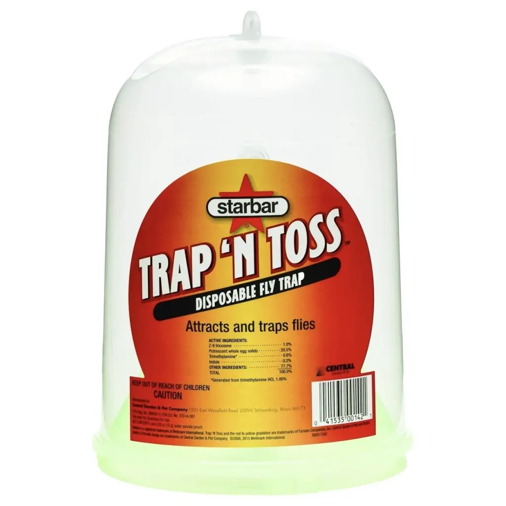 Starbar Trap 'n Toss Disposable Fly Trap - Effective Outdoor Fly Control