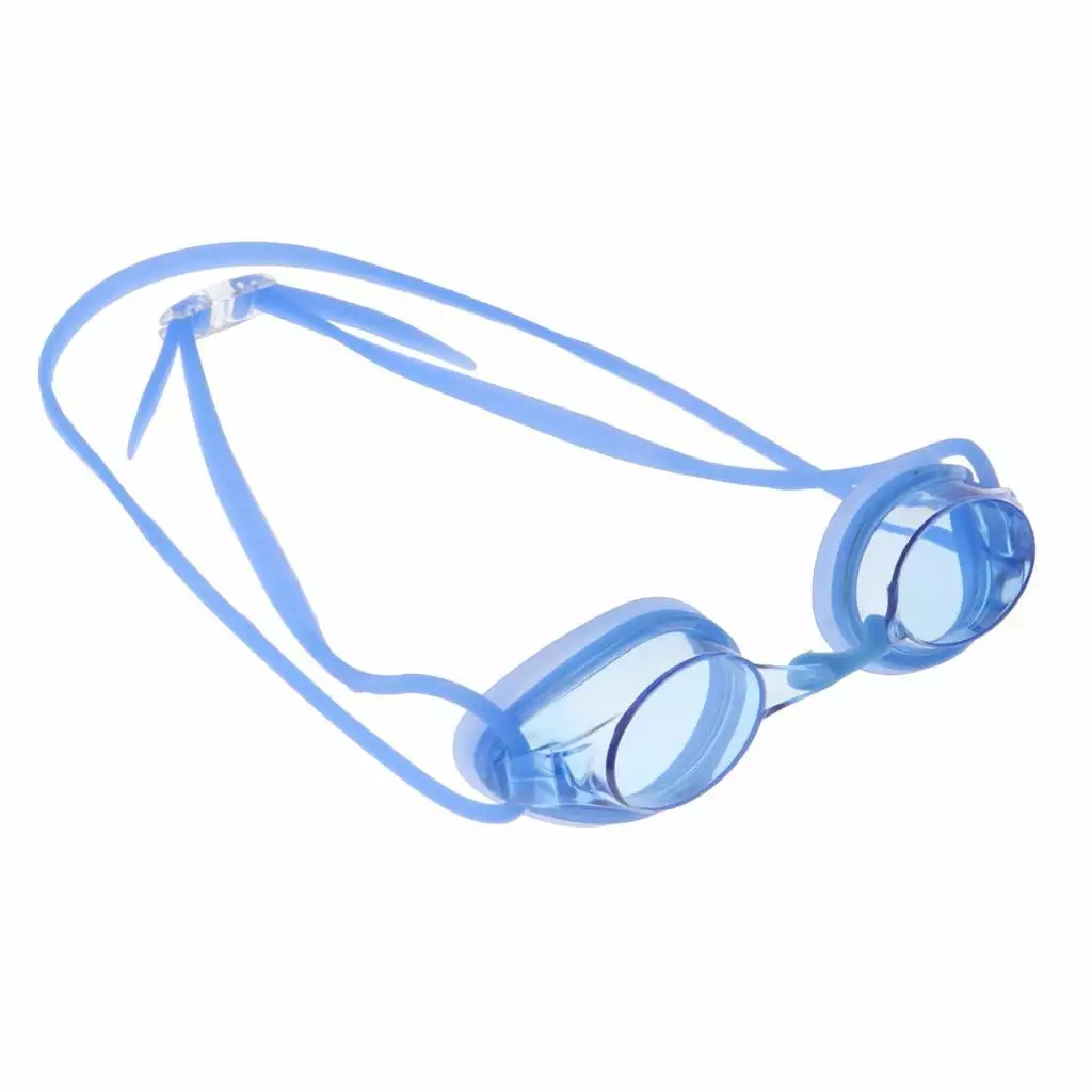 Oval Free Diving Anti-Fog Single Lens Glasses Blue 14cm Snorkeling and Swimming