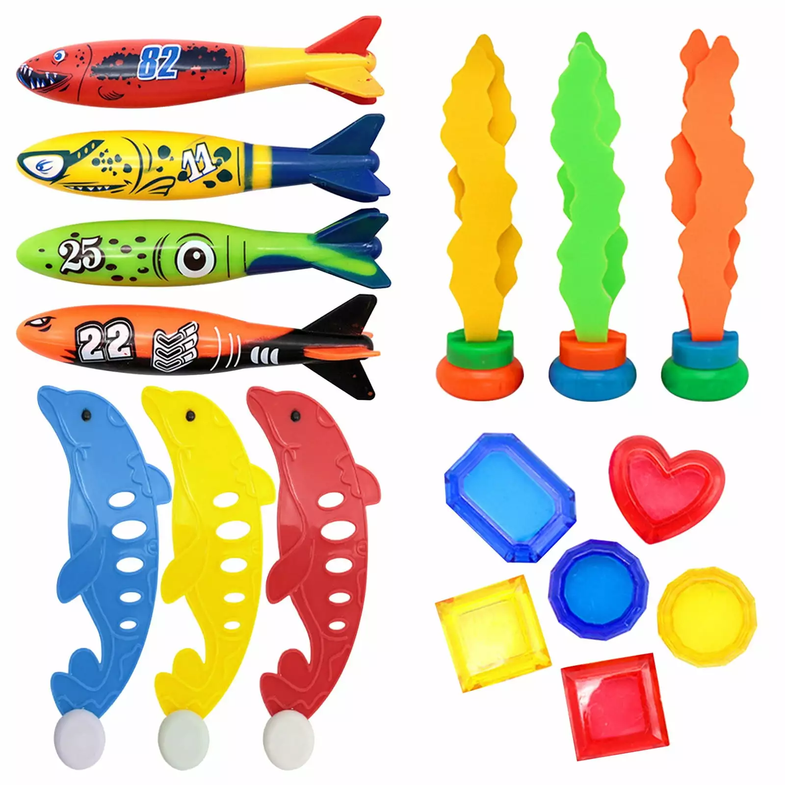 LACKUST Outdoor Summer Diving Toys Pool Lake Underwater Throwing Toys Yellow
