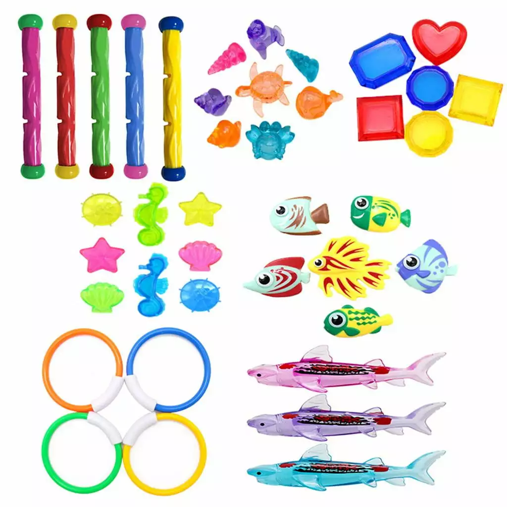 Swimming Underwater Diving Set 40PCS Seaweeds Pool Toy Kids