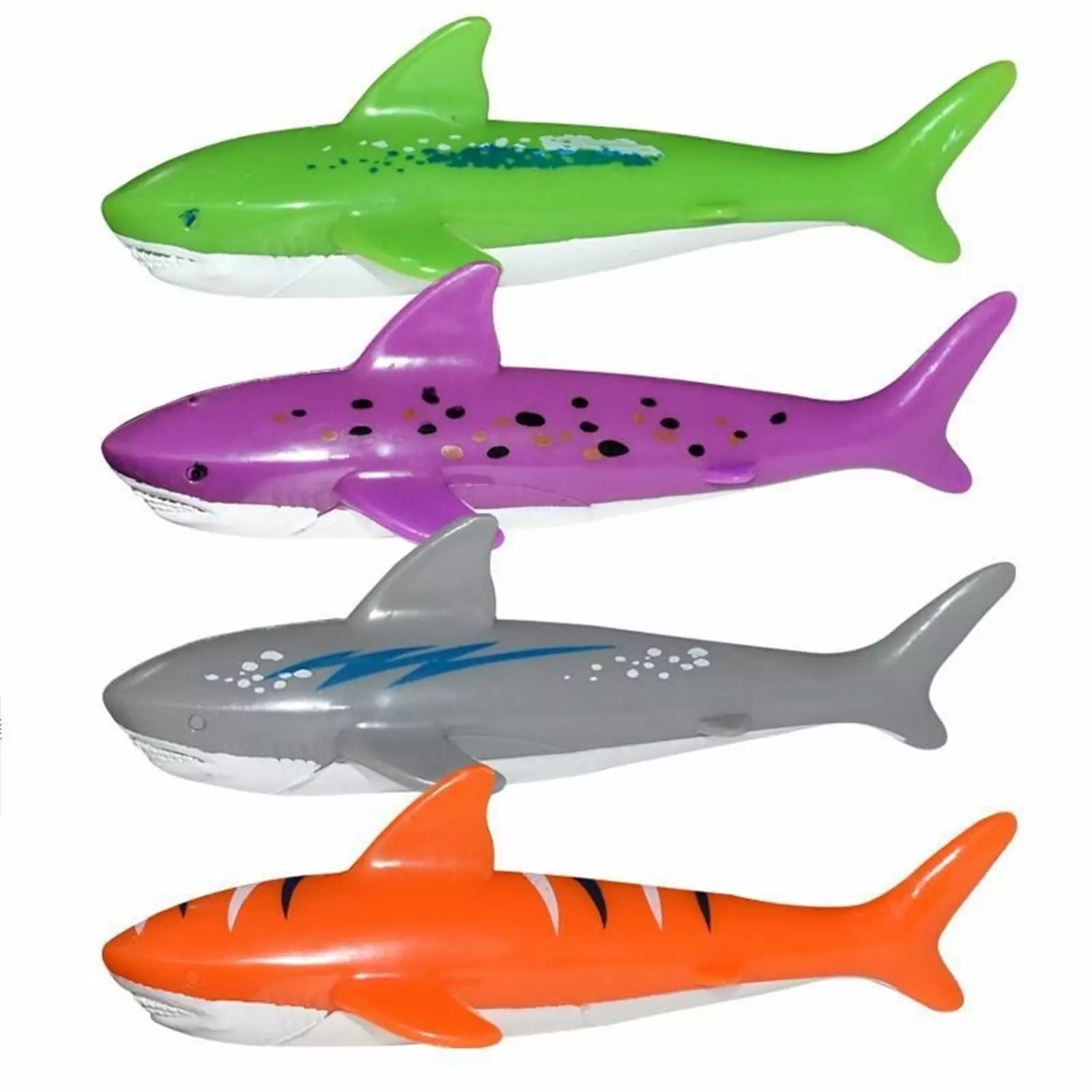 CYBIBO Pool Dive Toys Kids Ages 4-8 Summer Underwater Game Fishes Sticks Rings Gems Plastic
