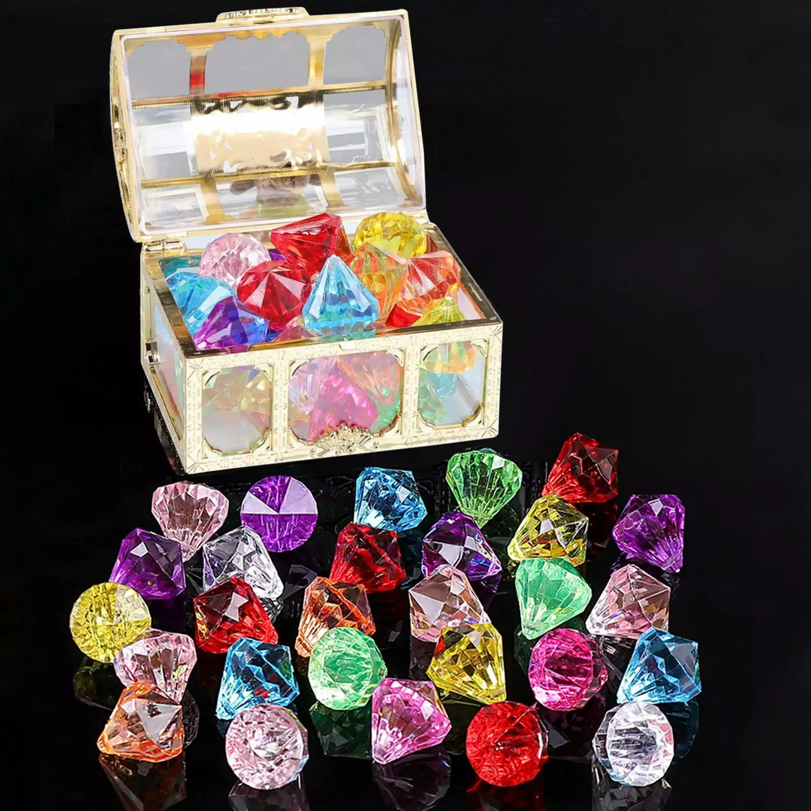 Halloween Decorations 30Pcs Diving Gems Pool Toys - Assorted Swimming Gems Kids