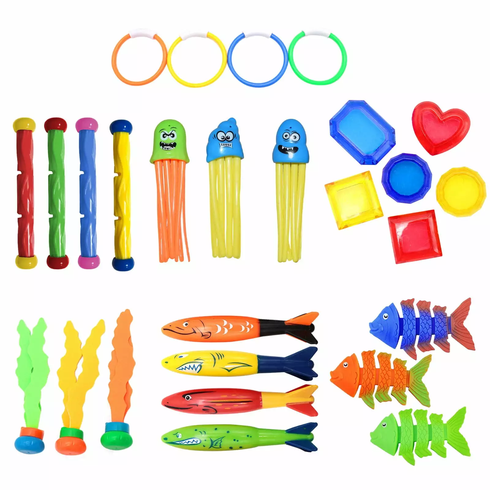 LACKUST Pool Toys Summer Outdoor Underwater Toys Swimming Pool and Lake Diving Toys Kids and Adults