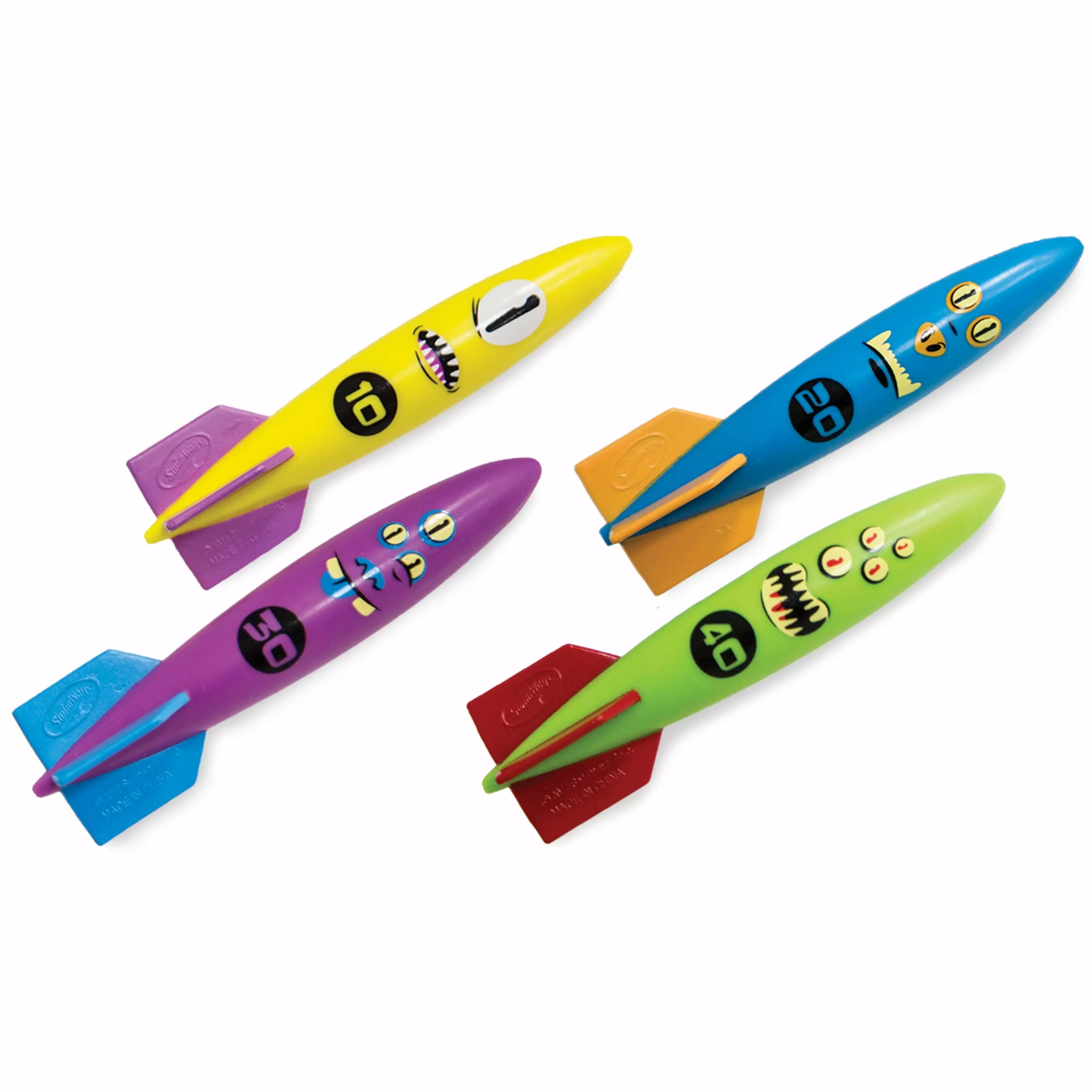 SwimWays Toypedo Bandits Pool Diving Toys Pack 4 Underwater Gliders