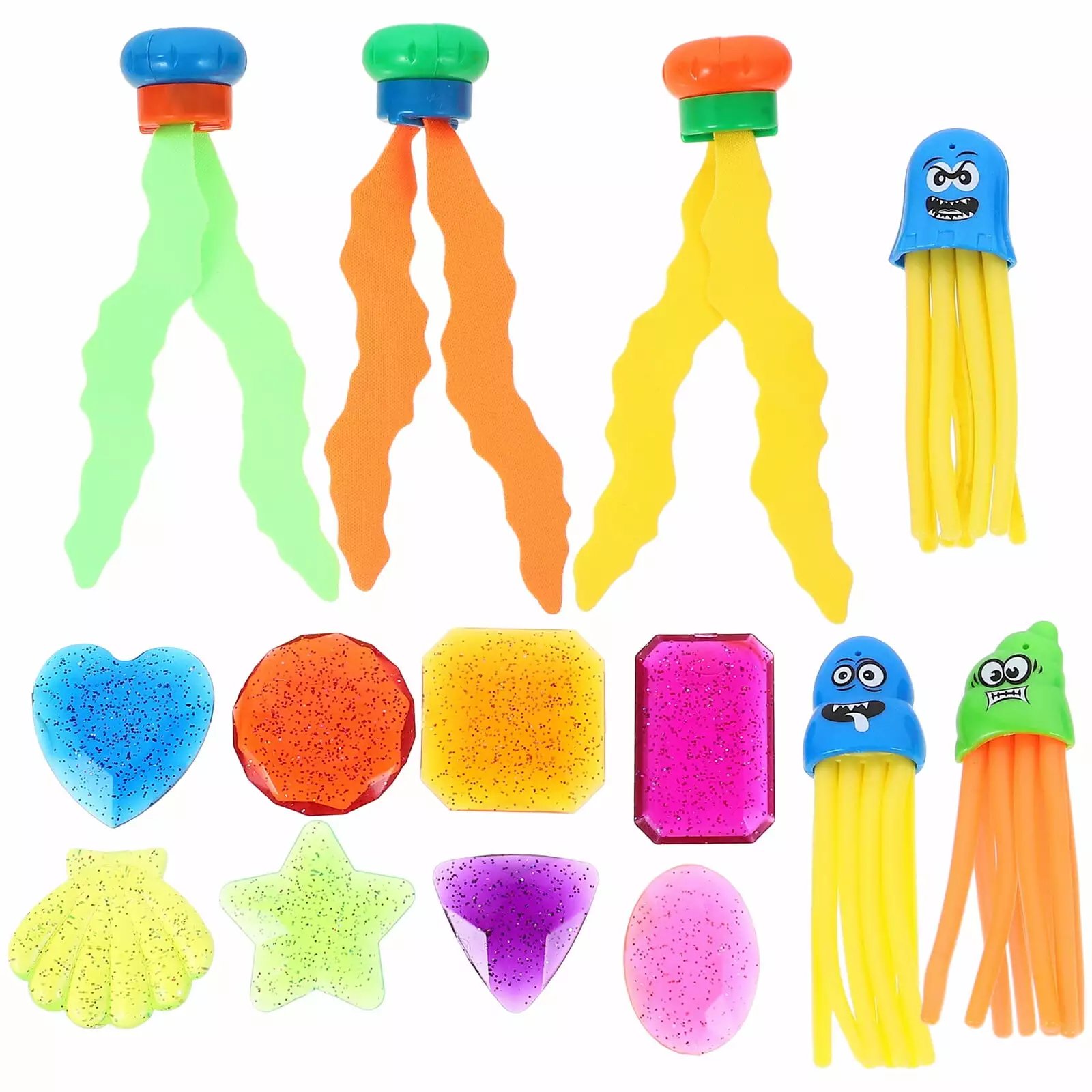 Yueyihe 14pcs Kids Diving Toy Set Summer Underwater Sinking Swimming Pool Fun Toys
