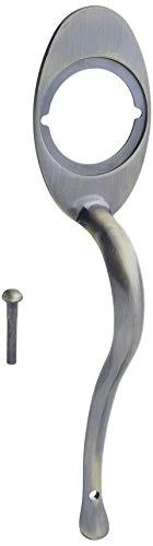 239 5 BP Rosette Handle 12 - Antique Brass Vintage Door Hardware