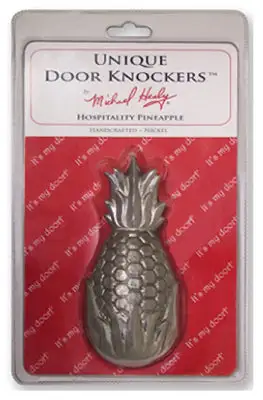Pineapple Door Knocker 6x3x1.5 Inches Decorative Brass Finish Entryway Hardware