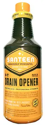 Santeen Industrial Strength S-T Liquid Drain Opener 1 Quart Pack 6