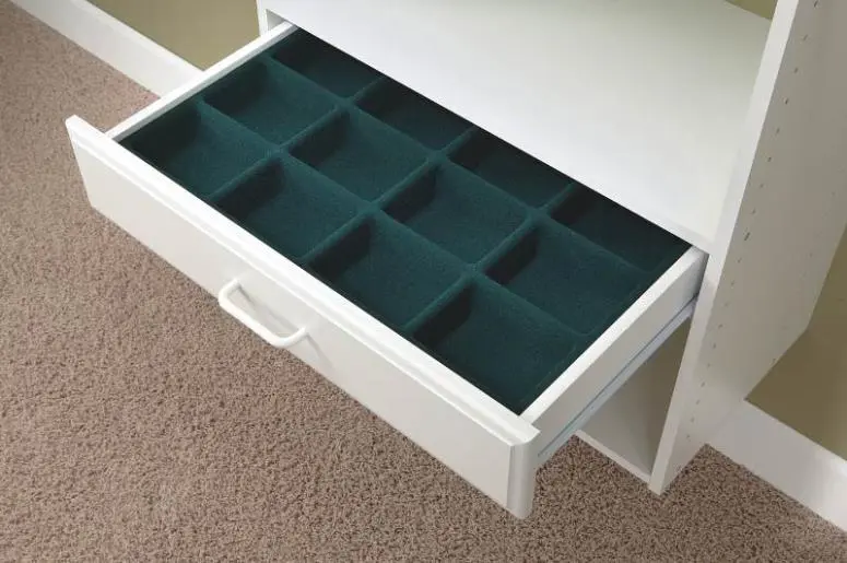 Easy Track RJ2403 Jewelry or Hosiery Tray 4 Drawer Organizer Storage