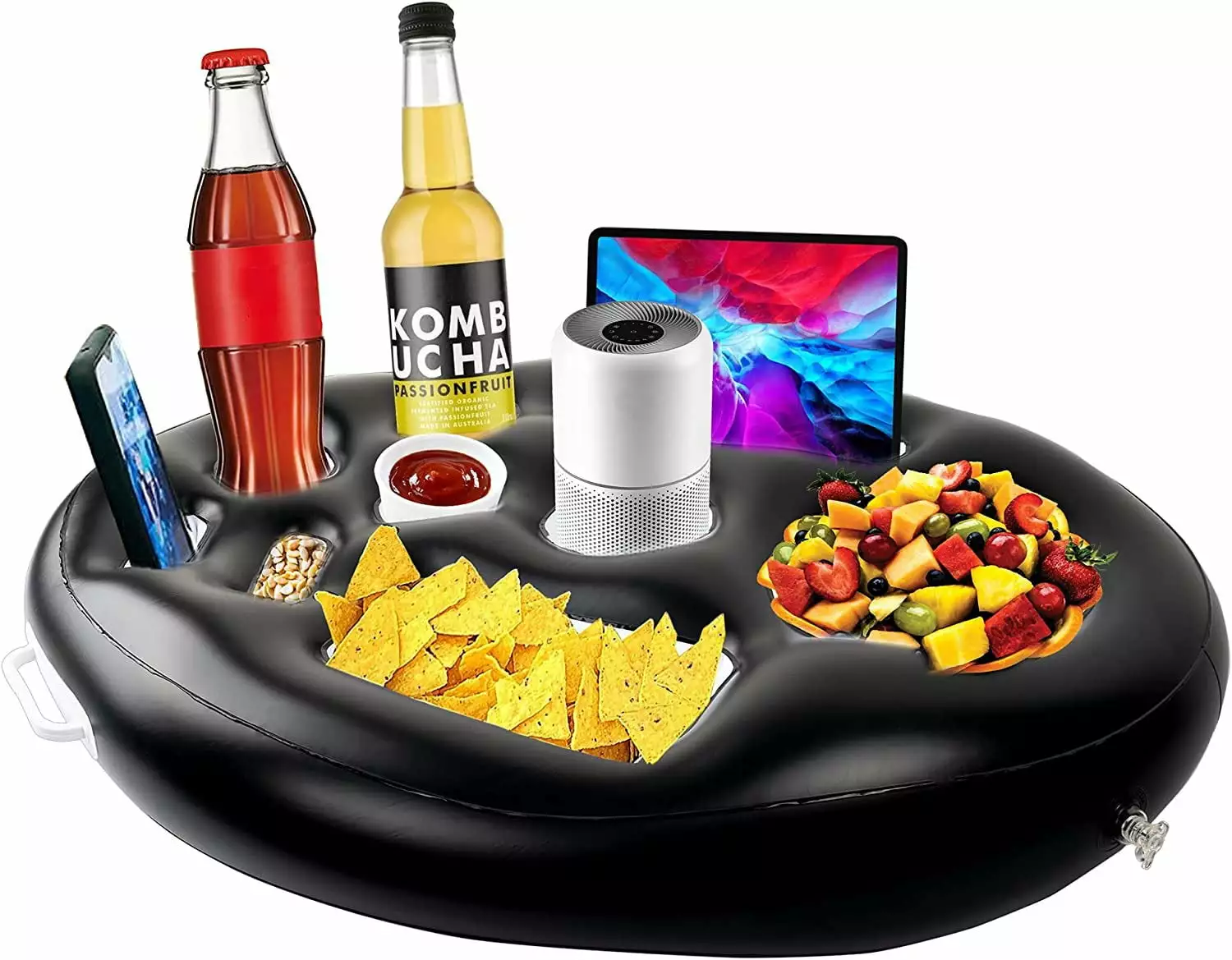 Floating Drink Holder Pool - Premium Inflatable Drink Table Tray Swimming Pool Accessories