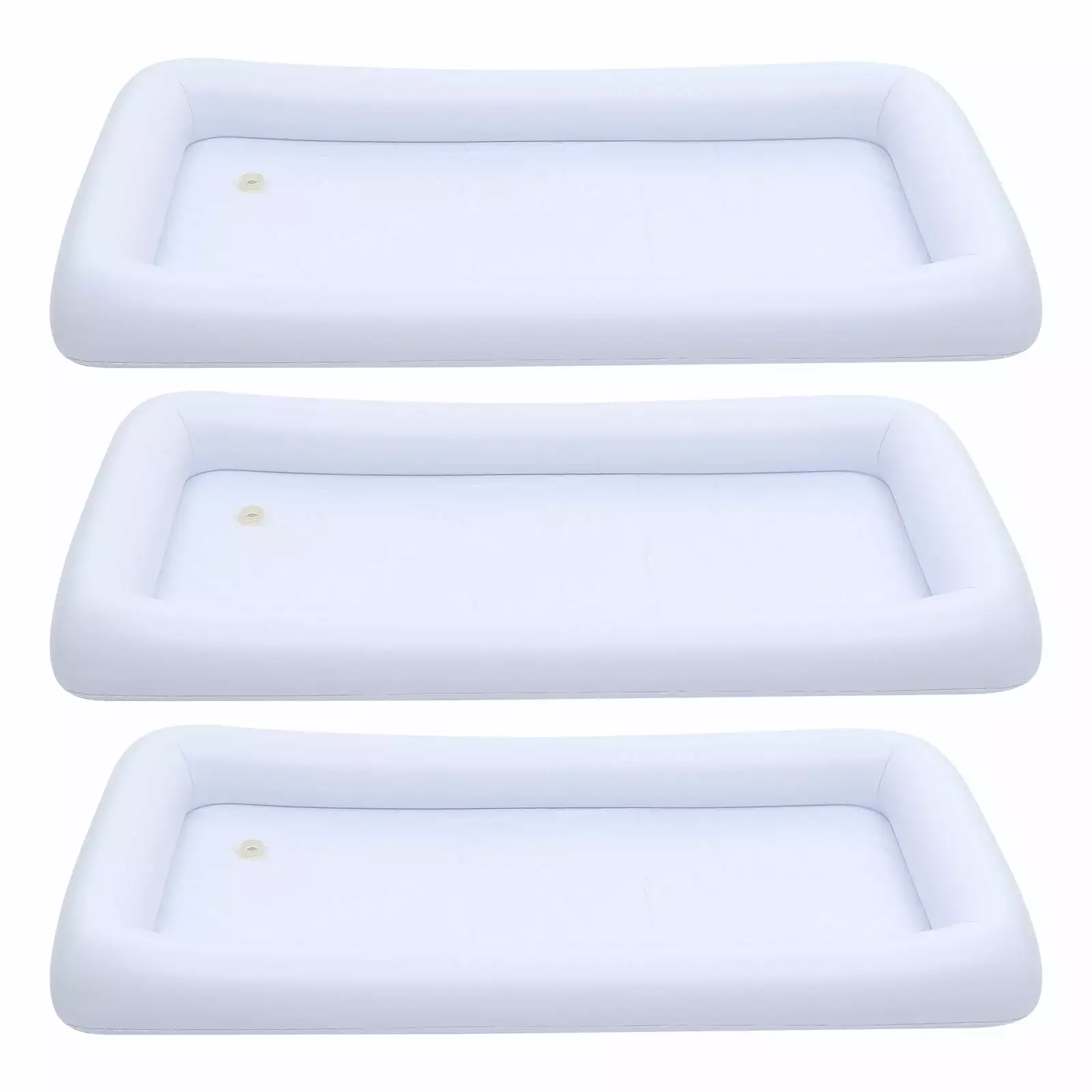 Frcolor Inflatable Drink Bar Ice Pool Buffet Cooler Serving Holder Tray Floating Food and Beverage 48