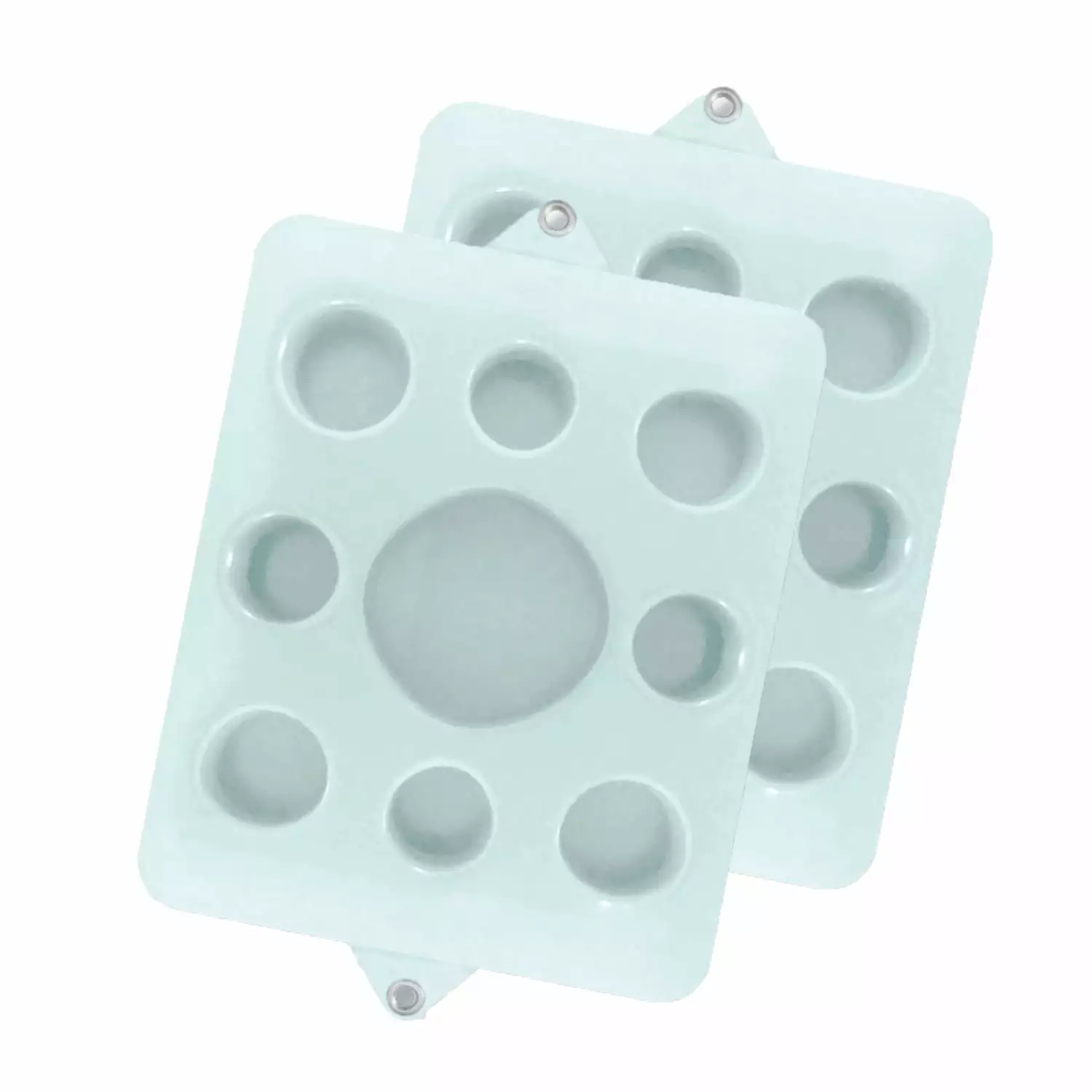 VOS Family Size Floating Refreshments Tray Snacks and Drinks 9-Holes White 1