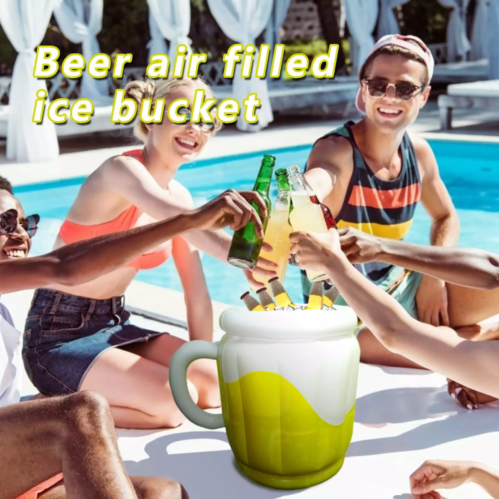 ZToonmas Inflatable Drink Floats Floating Summer Water Game Gift 1PC